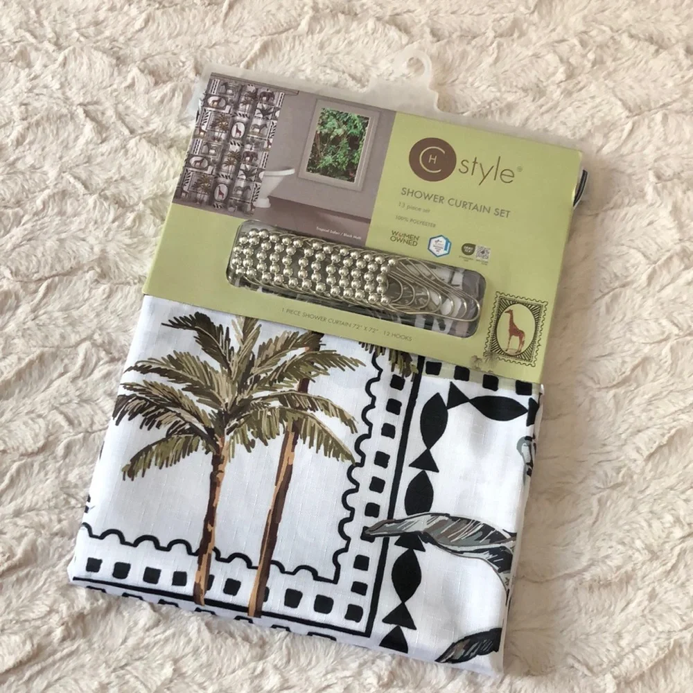 Tropical Safari Shower Curtain Set